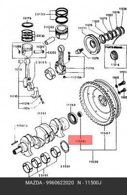Подшипник 9960622020 MAZDA