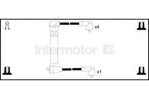 Ккомплект проводов зажигания 73060 STANDARD