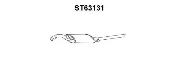 Глушитель выхлопных газов конечный ST63131 VENEPORTE