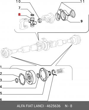Деталь 4625636 ALFA FIAT LANCIA