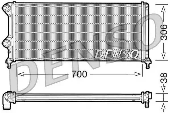 Радиатор, охлаждение двигател DRM09060 DENSO