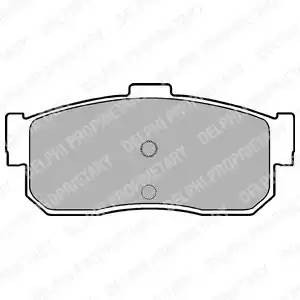 Комплект тормозных колодок, диско LP971 DELPHI