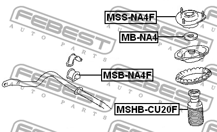 Опора амортизатора подвески MSSNA4F FEBEST