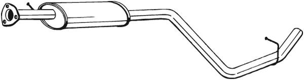 Средний глушитель выхлопных газов 283-143 BOSAL