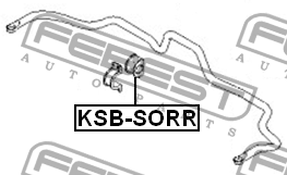 Втулка стабилизатора KSB-SORR FEBEST