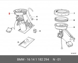 Топливный насос 16 14 1 182 294 BMW