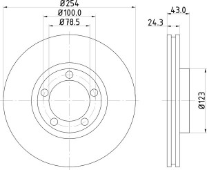 Тормозной диск MDC996 MINTEX