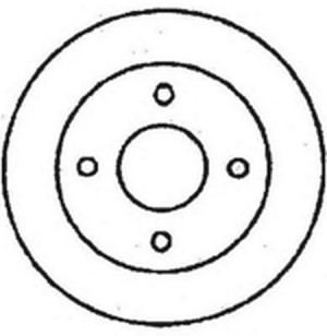 Тормозной диск 561450B BENDIX JURID
