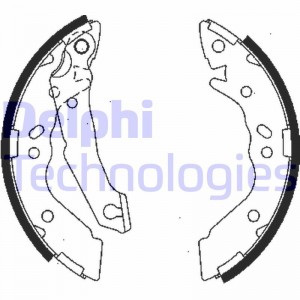 Комплект тормозных колодок LS1836 DELPHI