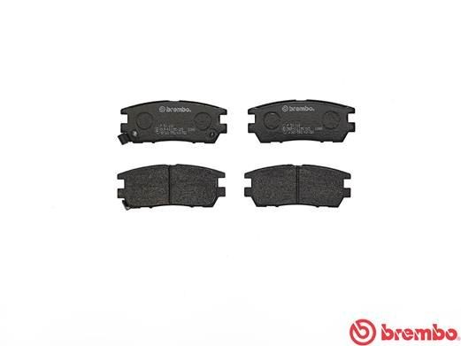 Комплект тормозных колодок, диско P54018 BREMBO