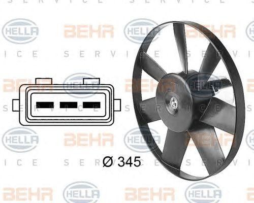 Вентилятор, охлаждение двигателя 8EW 009 144-611 HELLA