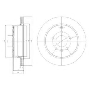 Тормозной диск BG4069 DELPHI