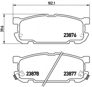 Комплект тормозных колодок, диско P49030 BREMBO