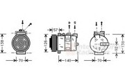 Компрессор, кондиционер 0200K056 VAN WEZEL