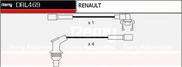Ккомплект проводов зажигания DRL469 DELCO REMY