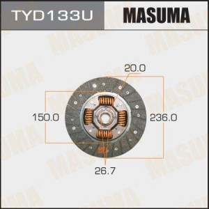 Диск сцепления TYD133U MASUMA