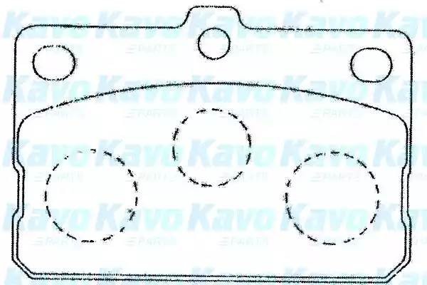 Комплект тормозных колодок, диско BP-9091 KAVO PARTS