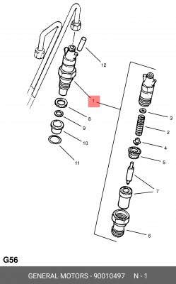 Распылитель 90010497 GENERAL MOTORS