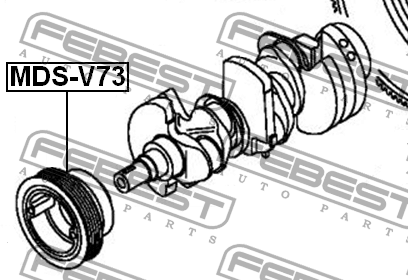 Шкив коленвала MDS-V73 FEBEST