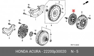 Диск сцепления 22200P30020 HONDA