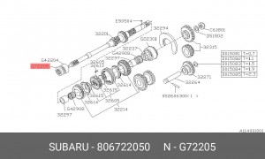 Сальник 806722050 SUBARU