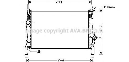 Радиатор охлаждения ДВС FD2404 AVA