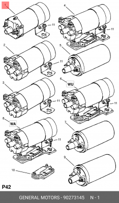 Катушка зажигания 90273145 GENERAL MOTORS