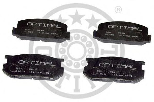 Комплект тормозных колодок, диско 9215 OPTIMAL