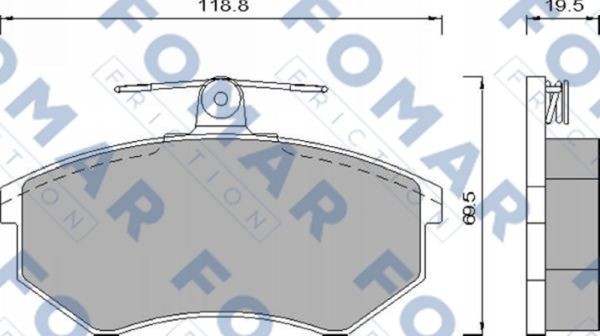 Колодки тормозные дисковые 51432781 ROULUNDS BRAKING