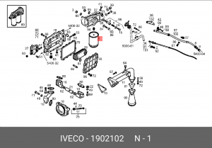 Масляный фильтр 1902102 IVECO