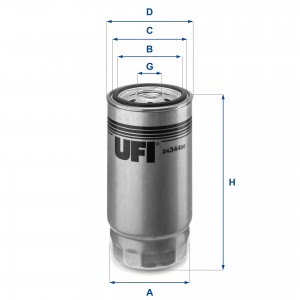 Топливный фильтр 24.344.00 UFI