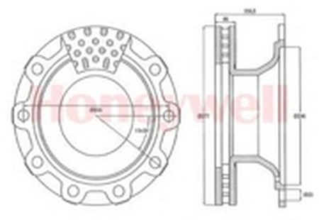 Тормозной диск 569022B BENDIX JURID