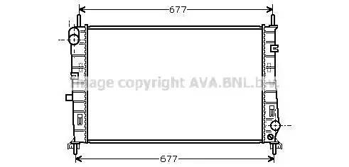 Радиатор охлаждения ДВС FD2165 AVA