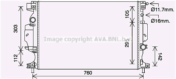 Интеркулер CN4126 AVA