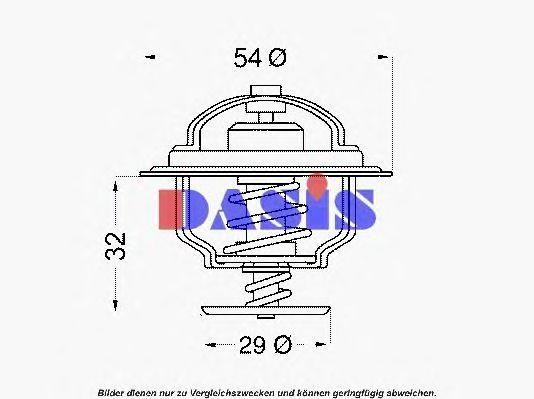 Термостат, охлаждающая жидкость 751889N AKS DASIS