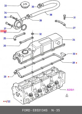 Прокладка E853134S FORD