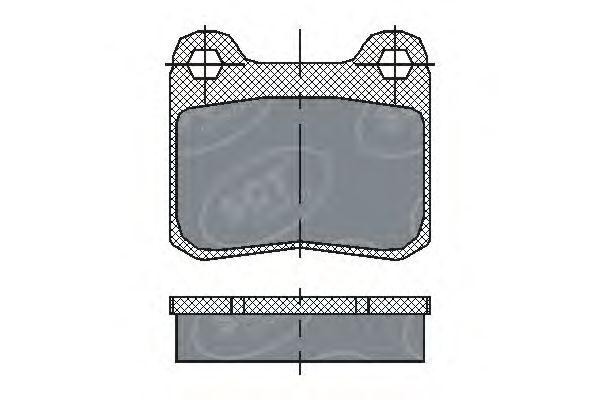Комплект тормозных колодок, диско SP200 SCT