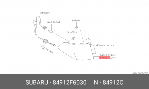 Фонарь задний 84912FG030 SUBARU