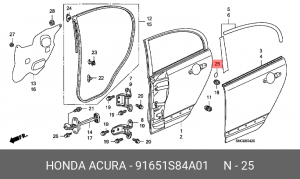 Деталь 91651S84A01 HONDA