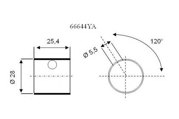 Подшипник 66644YA GLYCO