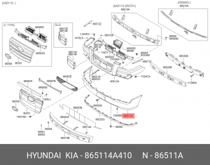 Буфер 865114A410 HYUNDAI KIA