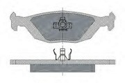 Комплект тормозных колодок, диско SP194 SCT