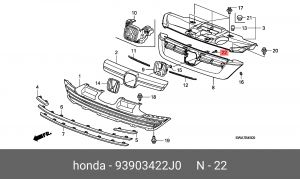 Деталь 93903422J0 HONDA