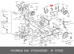 Муфта компрессора кондиционера 9765343000 HYUNDAI KIA