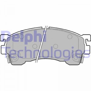 Комплект тормозных колодок, диско LP801 DELPHI
