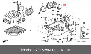 Хомут 17315P5K000 HONDA
