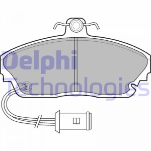 Комплект тормозных колодок, диско LP559 DELPHI