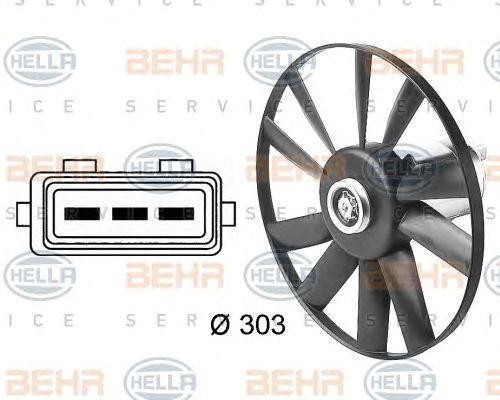 Вентилятор, охлаждение двигателя 8EW 009 144-481 HELLA