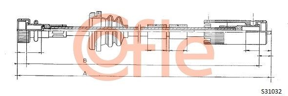 Трос спидометра S31032 COFLE