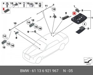 Контакт разъёма 61136921967 BMW